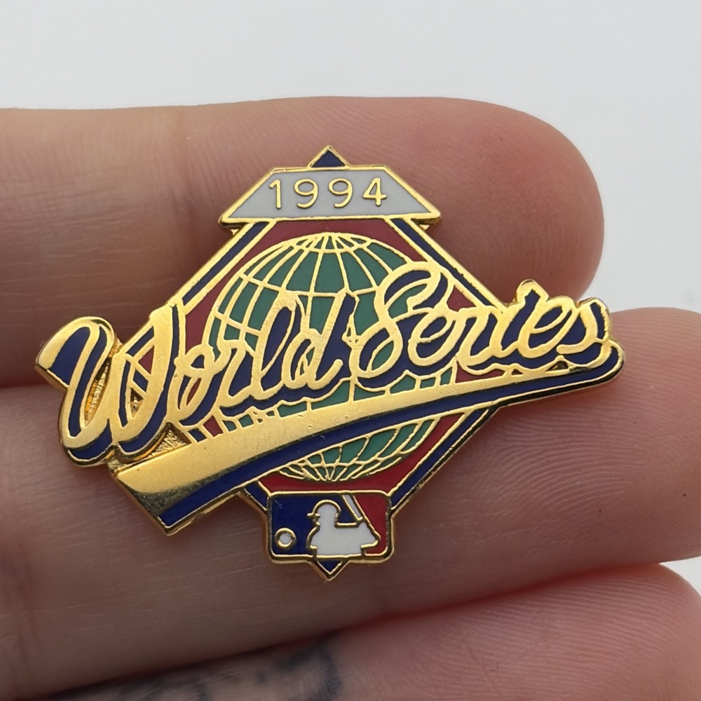 Vintage 1994 World Series MLB Baseball Lapel Hat Pin